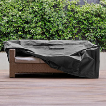 Black Divide Outdoor Sofa Cover